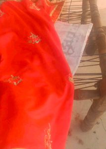 Elegant Pink Embroidered Saree