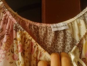 Bohemian Print Tie-Front Blouse