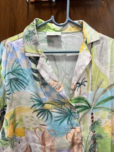 Vibrant Tropical Print Pyjama Set