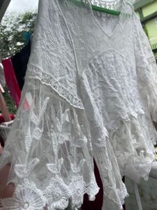Elegant White Lace Blouse