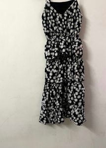 Floral Print frill Tiered Cami Cute Dress New