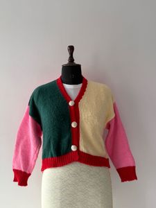 Color Block Cardigan