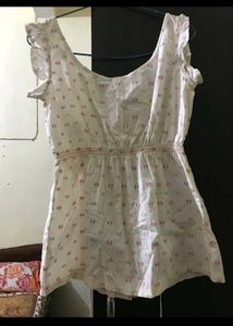 Cute White Button-Down Top