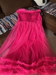 very trendy elegent  priness gown