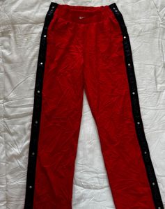 Nike Red Snap Button Track Pants