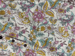 Floral Print Cotton Kurta
