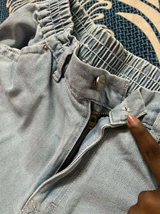 Light Wash Cargo Jeans