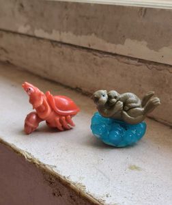 🦦🦀Cute Otter & Crab Toy Figures