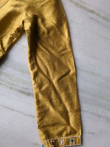 Embroidered Yellow Kurta
