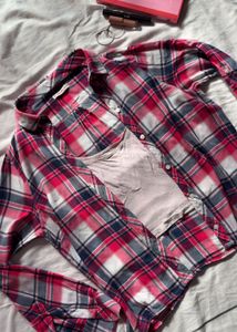 Chic Plaid Button-Up Shirt