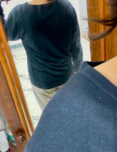blue Crew Neck Sweater