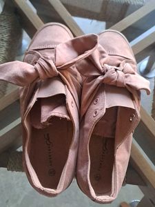 Bow Sneakers Suede Shoes