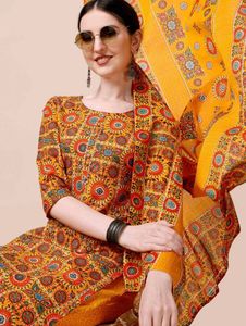 Ethnic Printed 3-Piece Kurta Set