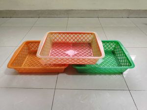 Colorful Storage Baskets (Set of 3)
