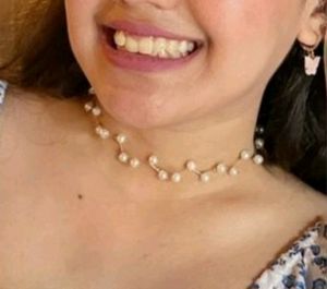 White Pearl Choker Necklace