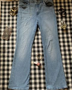 Classic Light Wash Flare Jeans
