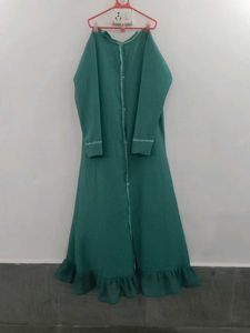 Elegant Green Abaya Dress