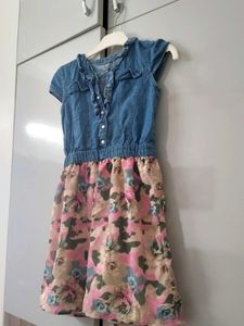 Guess Denim &amp; Floral Camo Dress