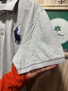 Ralph Lauren Polo Embroidered Big Pony Grey TShirt