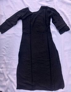 Elegant Black Sequin Kurta