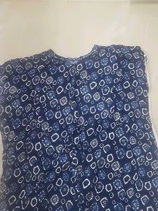 Blue Printed Kurta