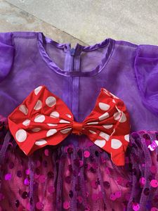 Sparkly Purple Dress with Bow