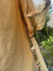 Elegant Beige Dupatta with Sequins
