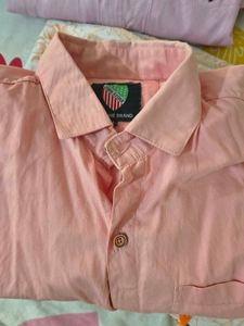 Chic peach Button-Up Shirt💗