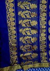 Elegant Royal Blue pattu pure silk saree