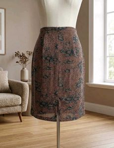 Shimmery Floral Skirt