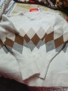 Argyle Pattern Sweater