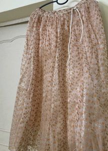 Sparkling Floral Print Skirt