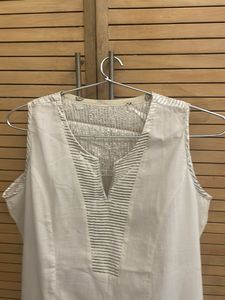 Ladies Kurta, White, Large