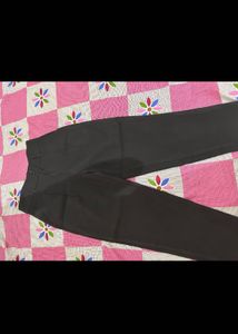 chocolate brown trousers high waisted
