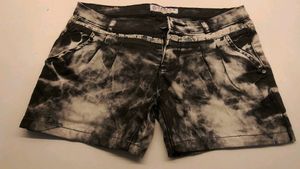 Unique Tie-Dye Denim Shorts for Women