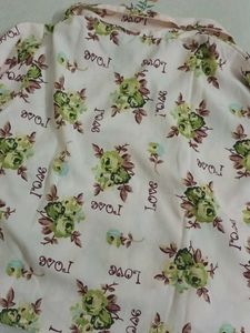 Cute Floral Print Crop Top/Short Top