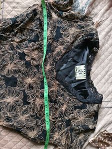 Sheer Floral Long Sleeve Top