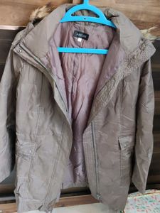 Women's Brown Winter Parka Jacket