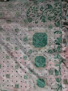 🧿Elegant Pastel Saree with Detailed Print