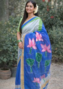 Neel Kamalini(Blue Lotus Grace) Saree