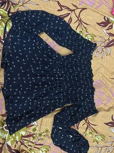 Chic Off-Shoulder Printed Top