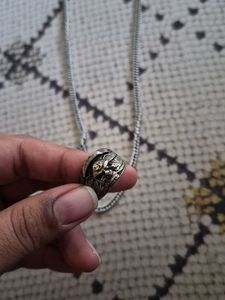 Silver Chain and Rings Set