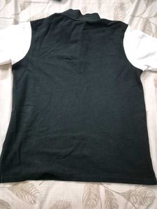 Stylish Black &amp; White Polo T-Shirt