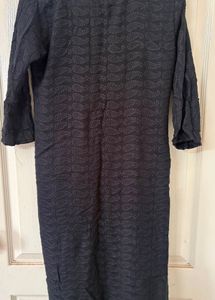 Elegant Black Chikankari Kurta