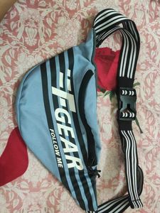 Stylish Blue Waist Bag