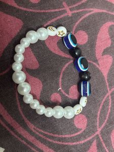 Evil Eye & Pearl Bracelet