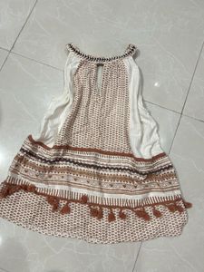 Boho Embroidered Peplum Top