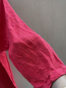 Coral Women's Linen Blend Top