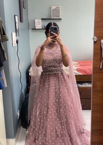 Stunning Pink Embellished Gown