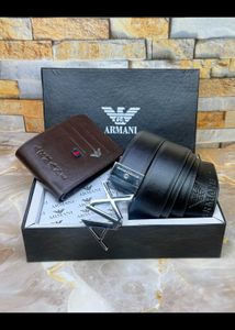 Armani Belt Wallet Combo Set